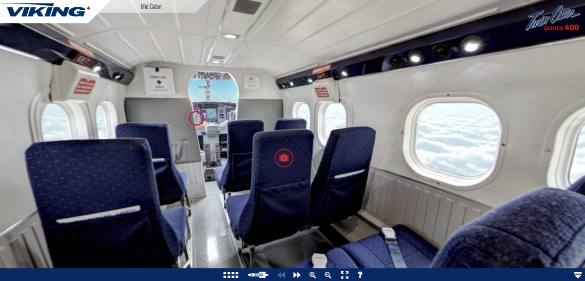 Twin Otter interior - virtual tour