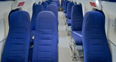 Interior view of Twin Otter passenger configuration