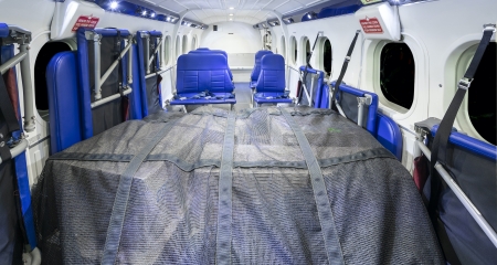 Interior view of combination cargo-commuter Twin Otter configuration