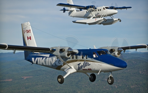 Twin Otter Aircraft Flying